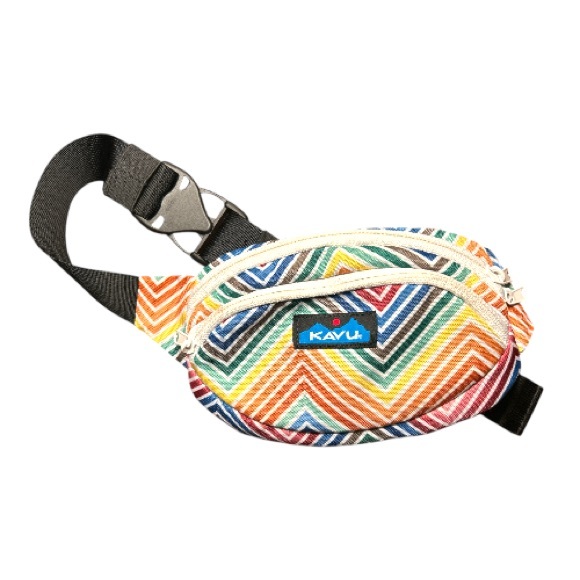 KAVU Canvas Spectator Waist Pack Fanny Pack Unicorn Farm Print belt bag - Picture 12 of 13